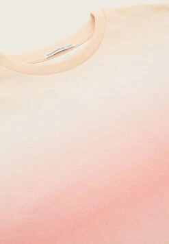 Tom Tailor Mit Farbverlauf - T-Shirt Print - Orange Red Dip Dye Print -Fusion 01ec8bb57d284694b5f0bfe8a7b416a7