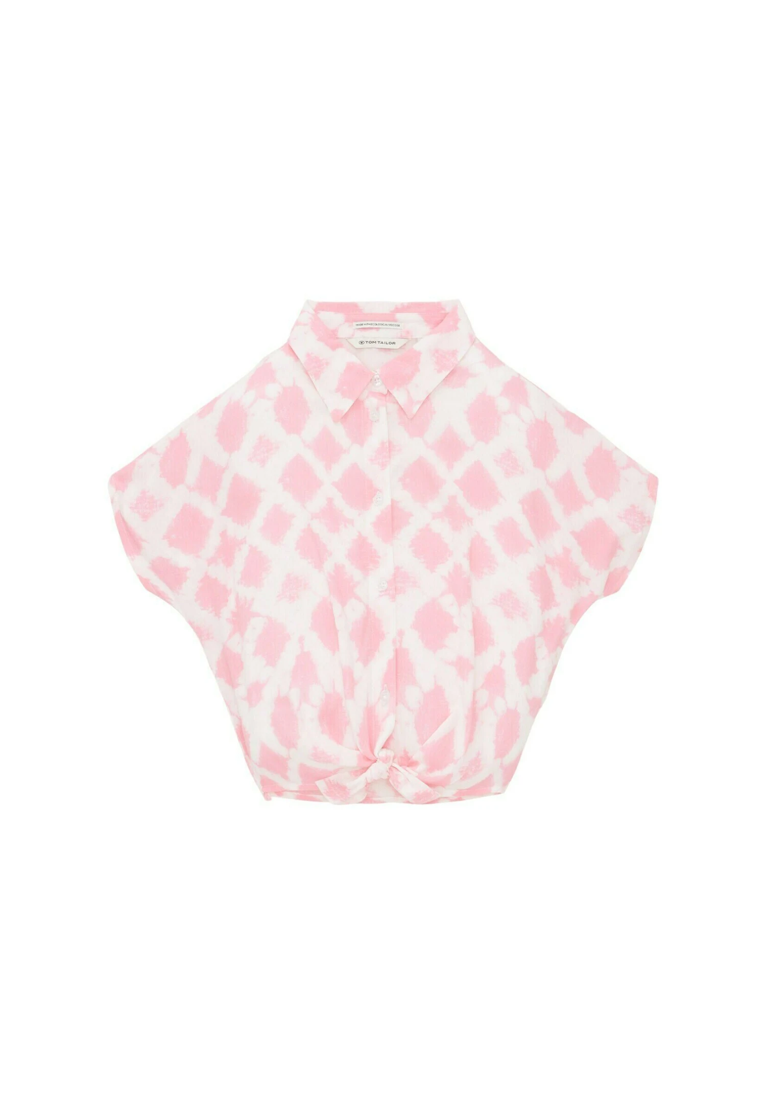 Tom Tailor Mit Allover Print - Overhemdblouse - Pink Diamond Tie Dye 3 Tom Tailor Mit Allover Print - Overhemdblouse - Pink Diamond Tie Dye