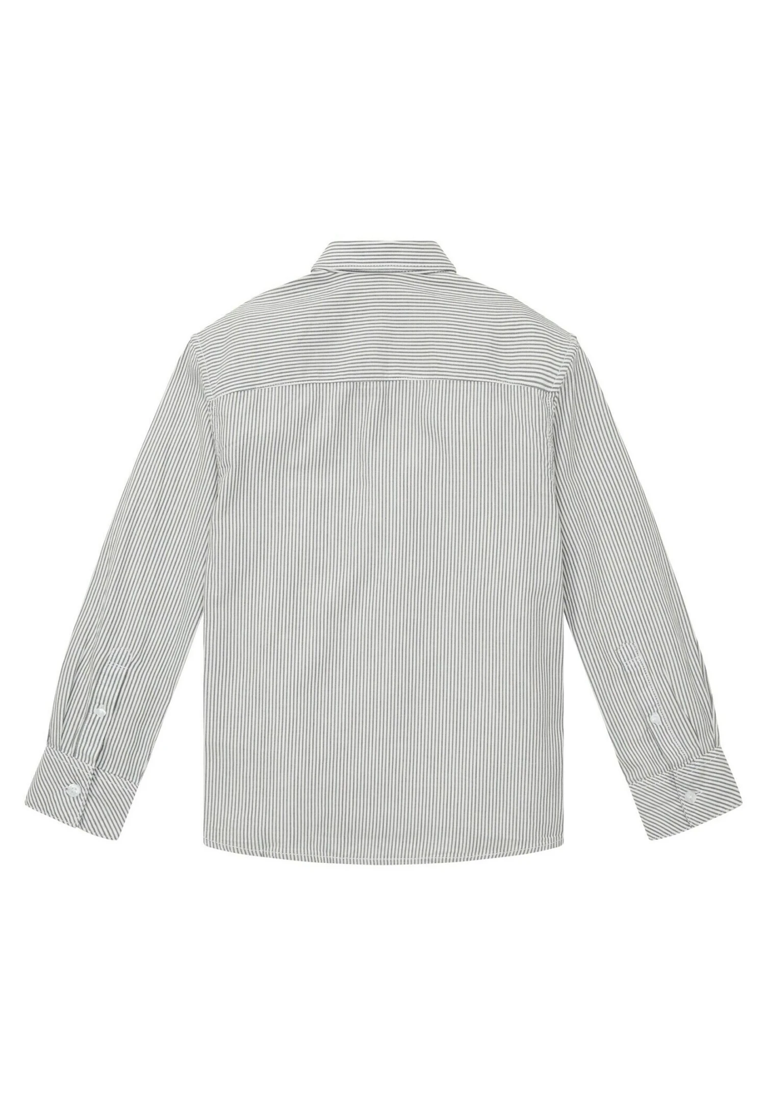 Tom Tailor Gestreiftes - Overhemd - Off White/Blue/Grey Stripe 4 Tom Tailor Gestreiftes - Overhemd - Off White/Blue/Grey Stripe - Afbeelding 2