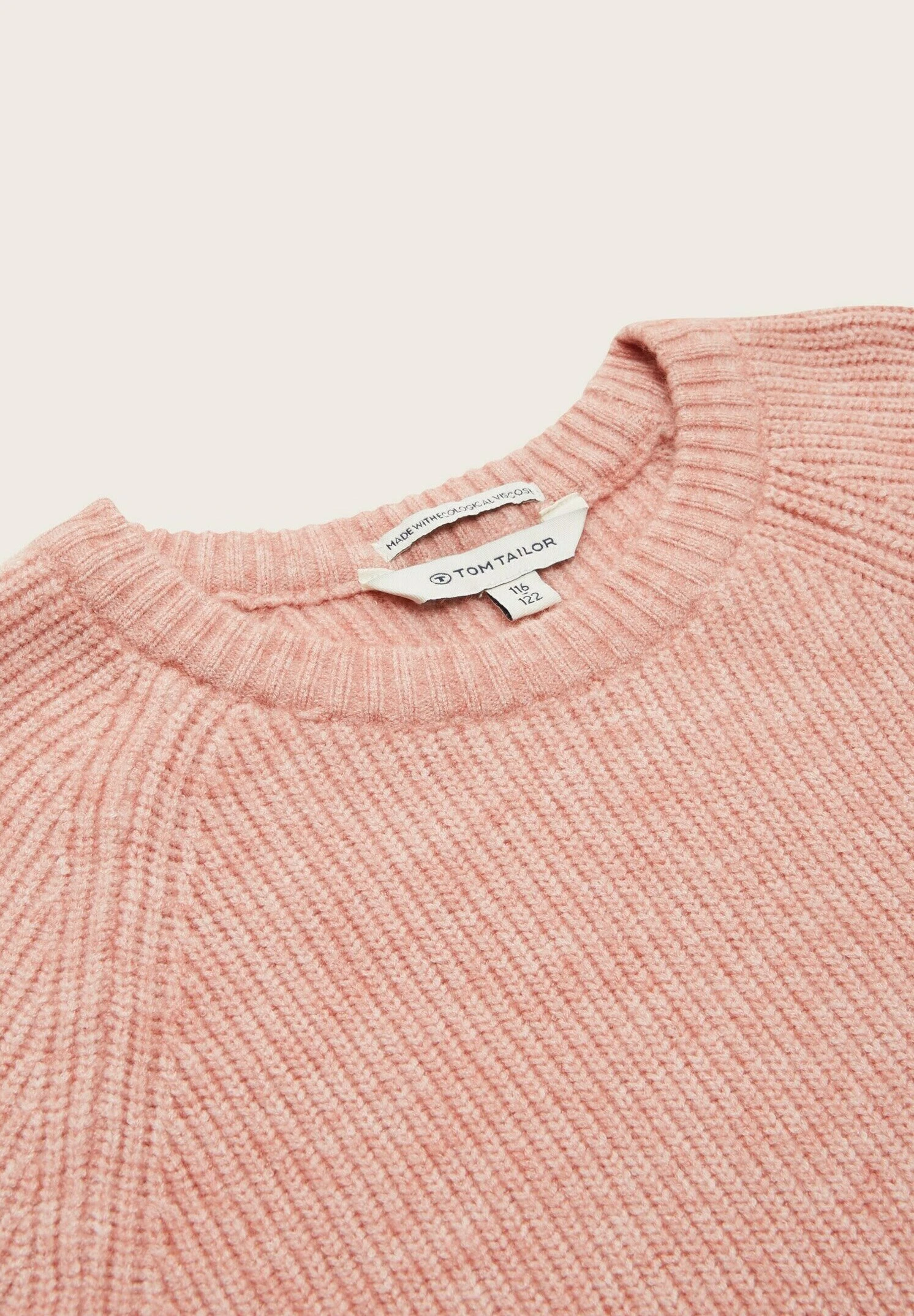 Tom Tailor Gebreide Jurk - Soft Pink Melange 4 Tom Tailor Gebreide Jurk - Soft Pink Melange - Afbeelding 2