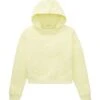 Tom Tailor Strick Cropped - Hoodie - Lemon Grass Yellow