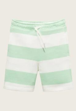 Tom Tailor Gestreifte - Trainingsbroek - White Green Stripe 17 Tom Tailor Gestreifte - Trainingsbroek - White Green Stripe -Fusion 21cb2751119a43a0ac216d3e17c42440