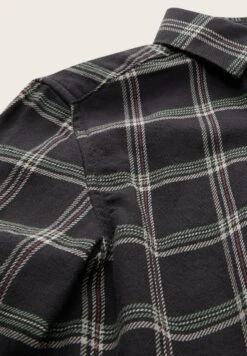 Tom Tailor Mit Karomuster - Overhemd - Coal Grey Multicolor Check -Fusion 2acce02dfb4647ccb72365a35ac43a81