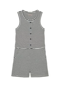 Tom Tailor Overalls- Jumpsuit - Whisper White Navy Stripe