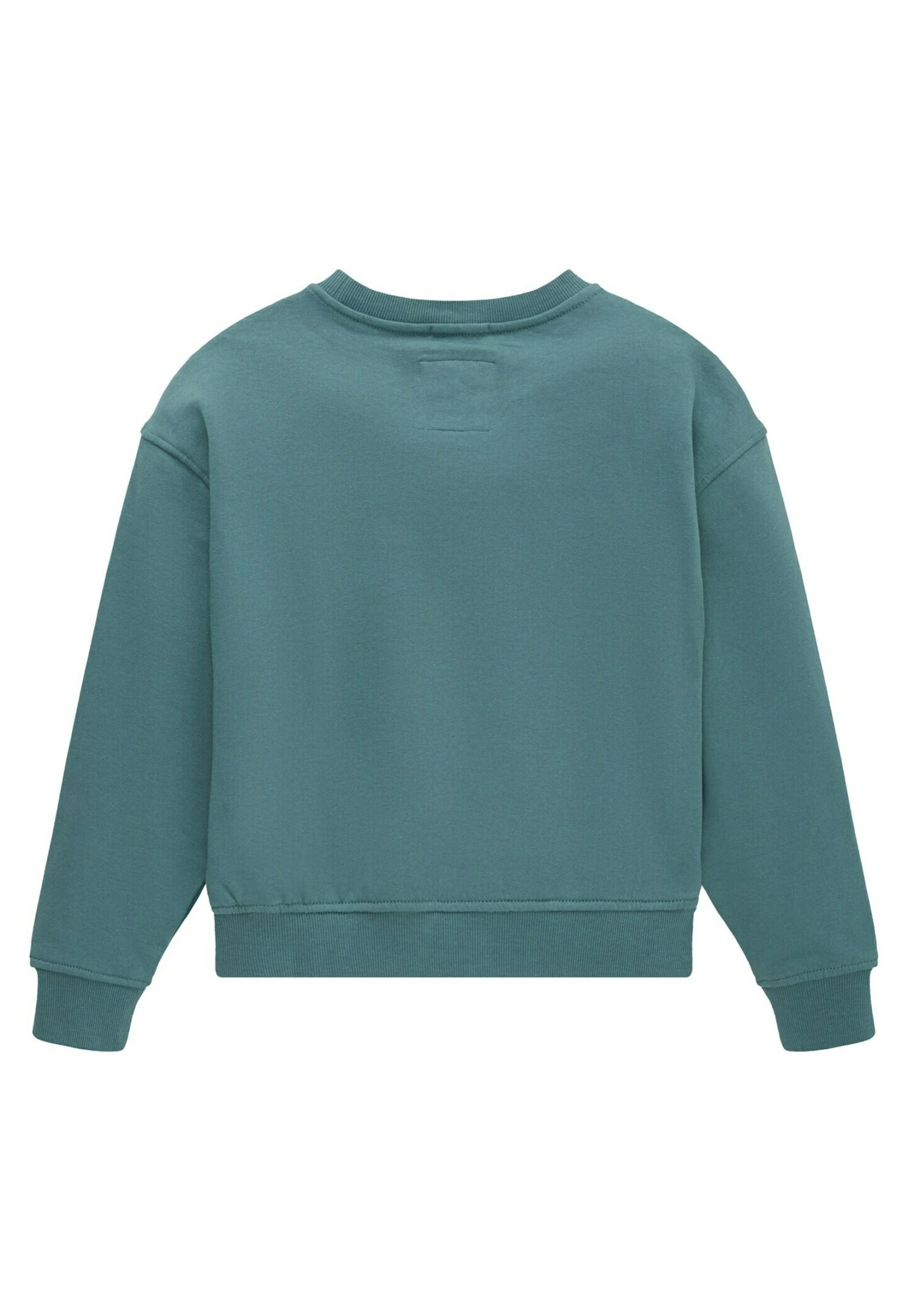 Tom Tailor Mit Textprint - Sweater - Deep Bluish Green 4 Tom Tailor Mit Textprint - Sweater - Deep Bluish Green - Afbeelding 2