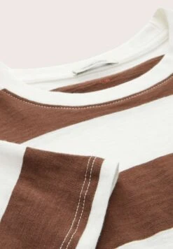 Tom Tailor Gestreiftes - T-Shirt Print - Brown -Fusion 321351b412cd415a862dd7bb73535a9b