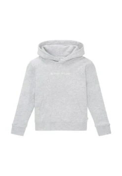 Tom Tailor Mit Logo - Hoodie - Light Stone Grey Melange