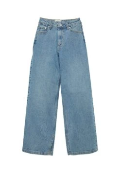 Tom Tailor Mit Beinschlitzen - Relaxed Fit Jeans - Used Mid Stone Blue Denim