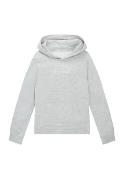Tom Tailor Mit Logo- Hoodie - Light Stone Grey Melange
