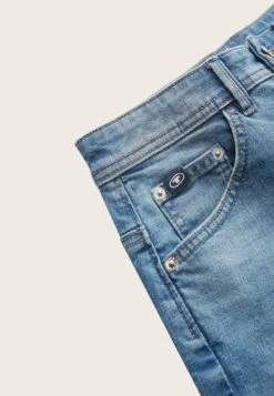 Tom Tailor Mit Gürtelschlaufen - Jeansshort - Used Light Stone Blue Denim -Fusion 3e482ca44e944ce3871634e2ee8dd736