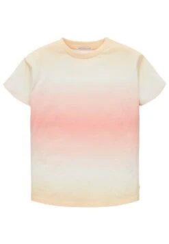 Tom Tailor Mit Farbverlauf - T-Shirt Print - Orange Red Dip Dye Print