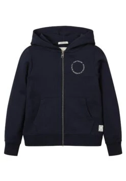 Tom Tailor Melange Optik - Sweater Met Rits - Sky Captain Blue