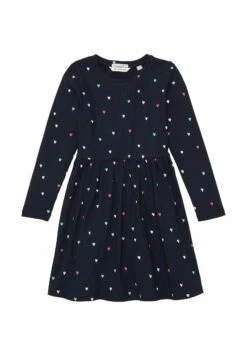 Tom Tailor Gemustertes Mit - Jurk - Dark Blue Multicolor Heart