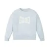 Tom Tailor Mit Textprint - Sweater - Light Metal Blue -Fusion 416a1b58f2a844968f8fc7986fb9c934