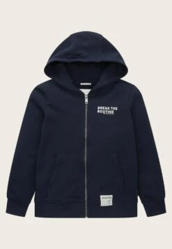 Tom Tailor Mit Textprint - Sweater Met Rits - Sky Captain Blue -Fusion 4329d5d231ba4c0fa22e4a0634802ce6