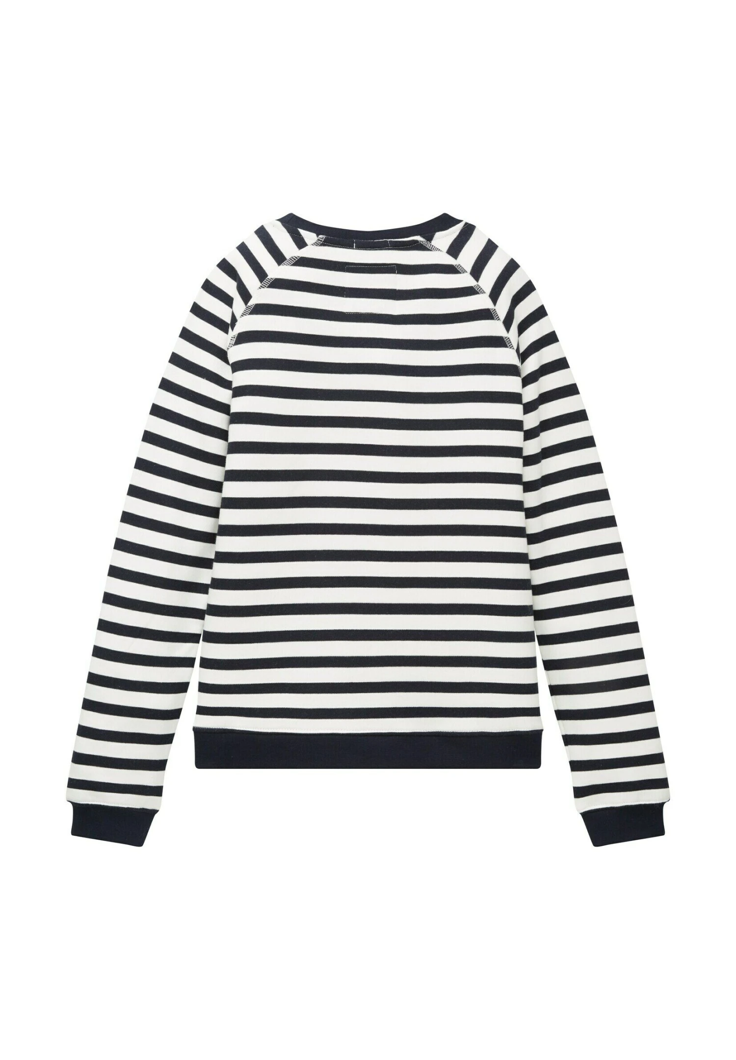 Tom Tailor Gestreiftes- Sweater - Simple Navy White Stripe 4 Tom Tailor Gestreiftes- Sweater - Simple Navy White Stripe - Afbeelding 2
