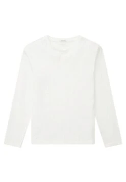 Tom Tailor Mit Textprint - Longsleeve - Whisper White
