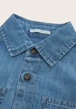 Tom Tailor Mit Brusttaschen - Overhemd - Blue Denim -Fusion 4867f78cb77148bf897e45ed538ef67a