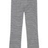 Tom Tailor Ausgestellte- Broek - Wool White Dark Blue Stripe