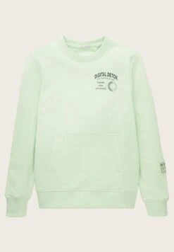 Tom Tailor Mit Print - Sweater - Fresh Apple Lime Green -Fusion 4aa7d01c6ca14f9b9483151fa9e2c3ca