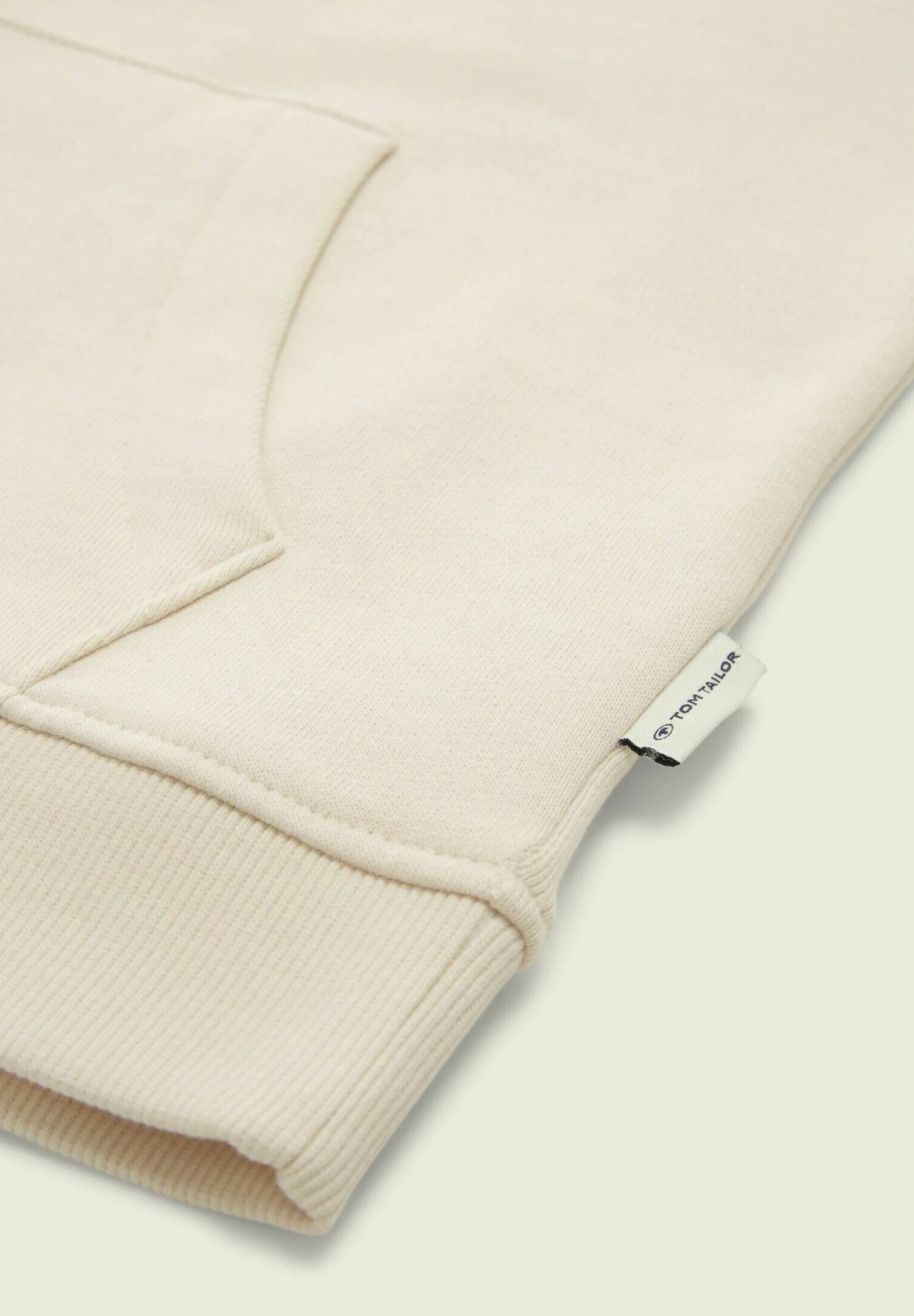 Tom Tailor Mit Logo- Hoodie - Light Almond 5 Tom Tailor Mit Logo- Hoodie - Light Almond - Afbeelding 3