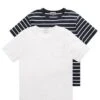 Tom Tailor 2 Pack- T-Shirt Print - White -Fusion 4d86797798d348a0802e39975949f30d