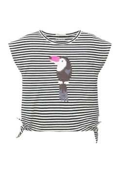 Tom Tailor T-Shirt Print - Whisper White Navy Stripe