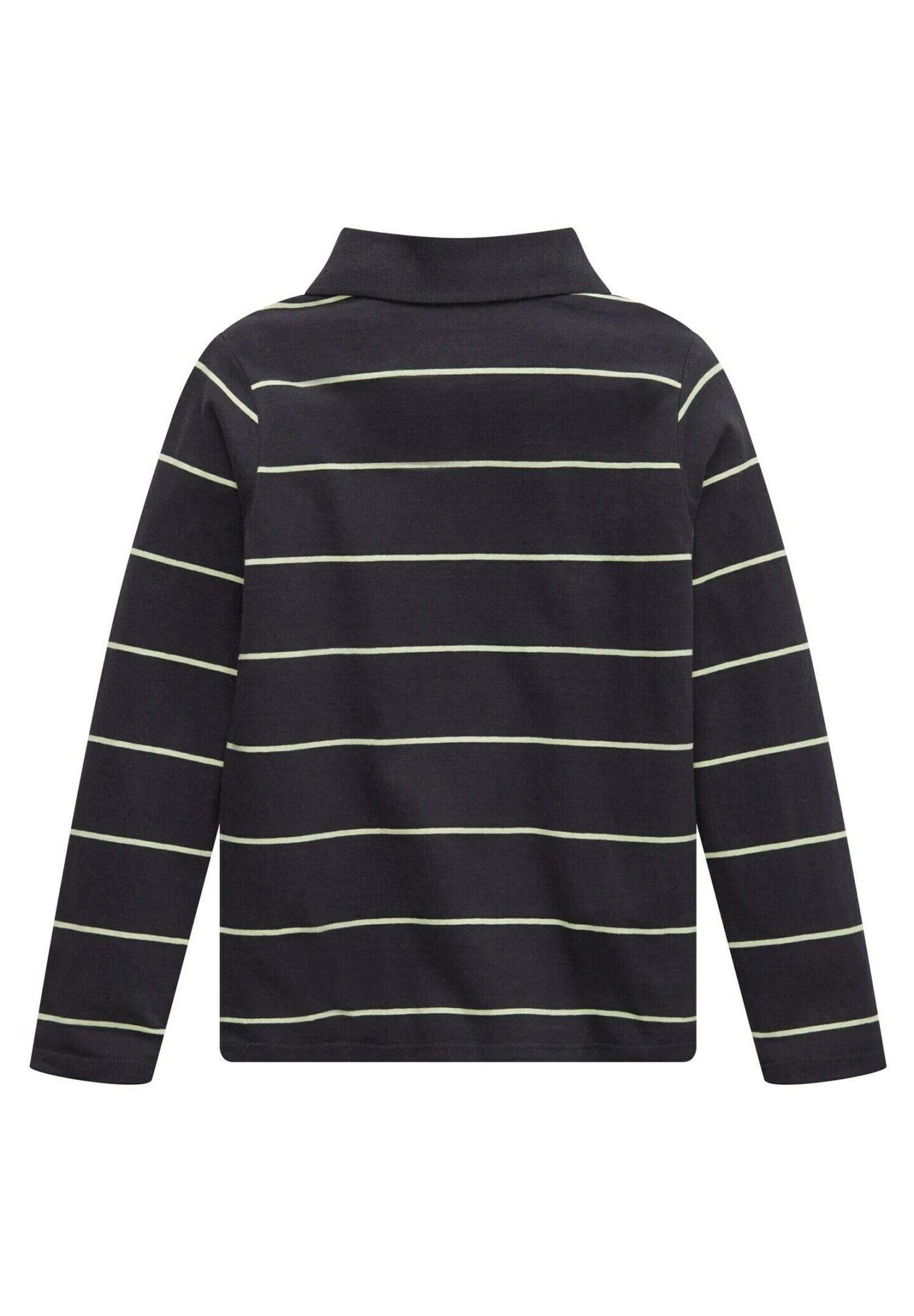 Tom Tailor Poloshirt - Grey Lime Stripe 4 Tom Tailor Poloshirt - Grey Lime Stripe - Afbeelding 2