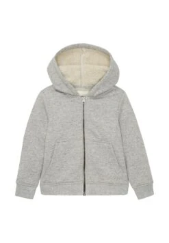 Tom Tailor Sweater Met Rits - Dark Stone Melange