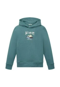 Tom Tailor Mit Print - Hoodie - Sea Pine Green