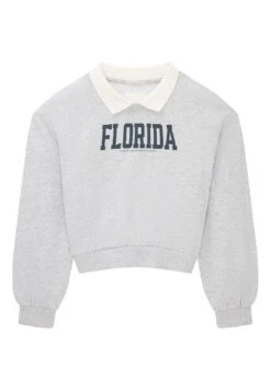 Tom Tailor Mit Polokragen - Sweater - Light Stone Grey Melange