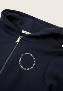 Tom Tailor Melange Optik - Sweater Met Rits - Sky Captain Blue -Fusion 6c69f8cead8e4acfb83c3a9b56ddf5cd