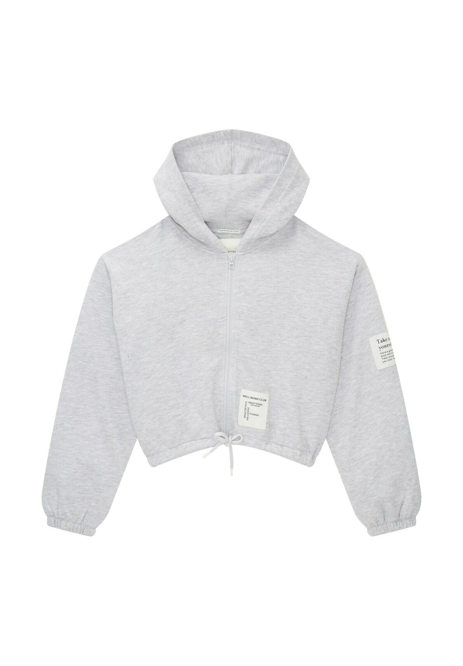 Tom Tailor Mit Kapuze - Sweater Met Rits - Light Stone Grey Melange 3 Tom Tailor Mit Kapuze - Sweater Met Rits - Light Stone Grey Melange