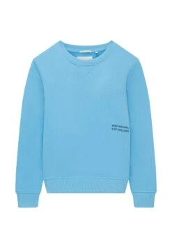 Tom Tailor Mit Textprint - Sweater - Rainy Sky Blue
