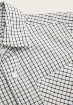 Tom Tailor Overhemd - Off White Small Check -Fusion 78825928dd6948cb9092004fcb37f548