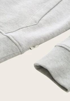 Tom Tailor Mit Logo - Hoodie - Light Stone Grey Melange -Fusion 804b64089c6947938fee806b6613f4a3