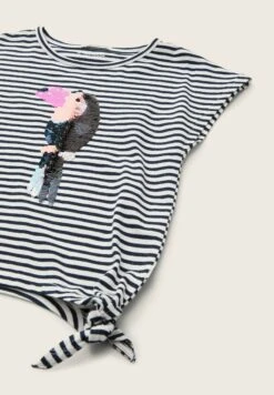 Tom Tailor T-Shirt Print - Whisper White Navy Stripe 7 Tom Tailor T-Shirt Print - Whisper White Navy Stripe -Fusion 8396888615ad49ecb5754494446eabc8