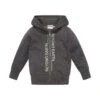 Tom Tailor Mit Textprint  - Sweater Met Rits - Dark Grey Melange