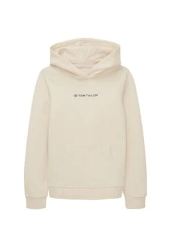 Tom Tailor Mit Logo- Hoodie - Light Almond