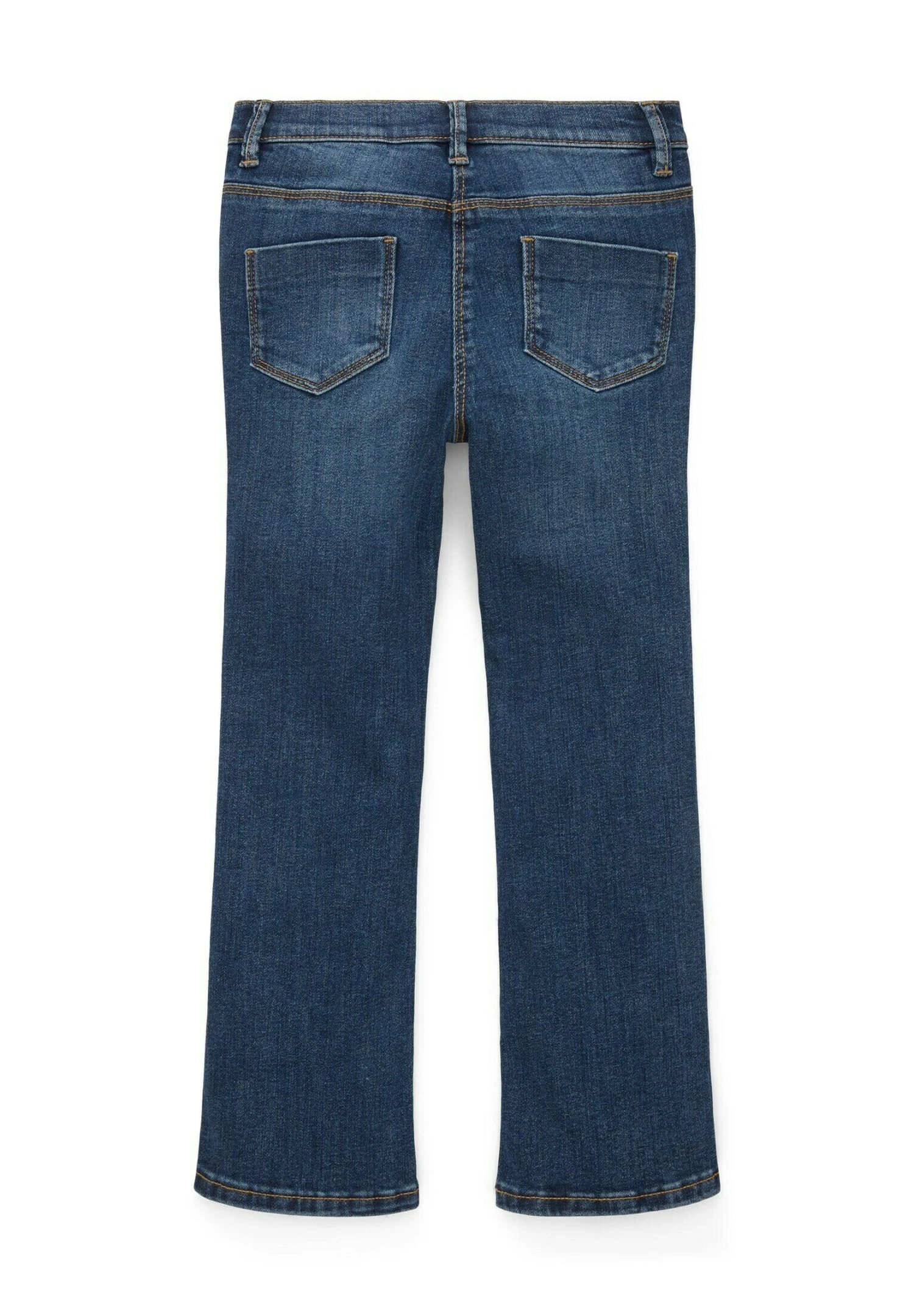 Tom Tailor Ausgestellte - Flared Jeans - Used Mid Stone Blue Denim 4 Tom Tailor Ausgestellte - Flared Jeans - Used Mid Stone Blue Denim - Afbeelding 2