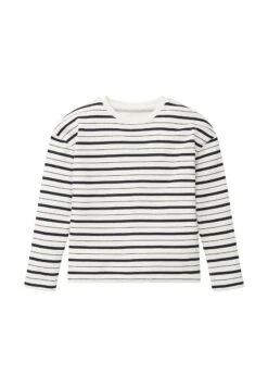 Tom Tailor Sweater - Irregular Navy White Stripe