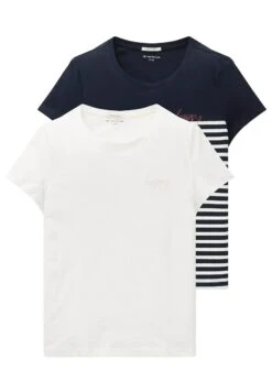 Tom Tailor 2 Pack - T-Shirt Print - Whisper White