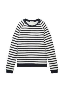 Tom Tailor Gestreiftes- Sweater - Simple Navy White Stripe