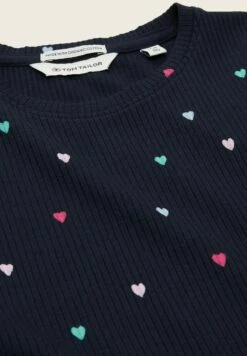 Tom Tailor Gemustertes Mit - Jurk - Dark Blue Multicolor Heart -Fusion 8de1931ee6de4235ac2dc3a20d4ef13c