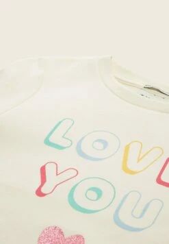 Tom Tailor Mit Print - Sweater - Dove White -Fusion 90d6f5eb08d644de992fcdbd9fbc614e