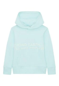 Tom Tailor Textprint - Hoodie - Light Water Blue