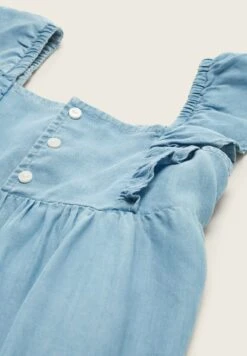 Tom Tailor Mit Volants - Jurk - Light Stone Bright Blue Denim -Fusion ac242f9e428349519b6a79be80840c67