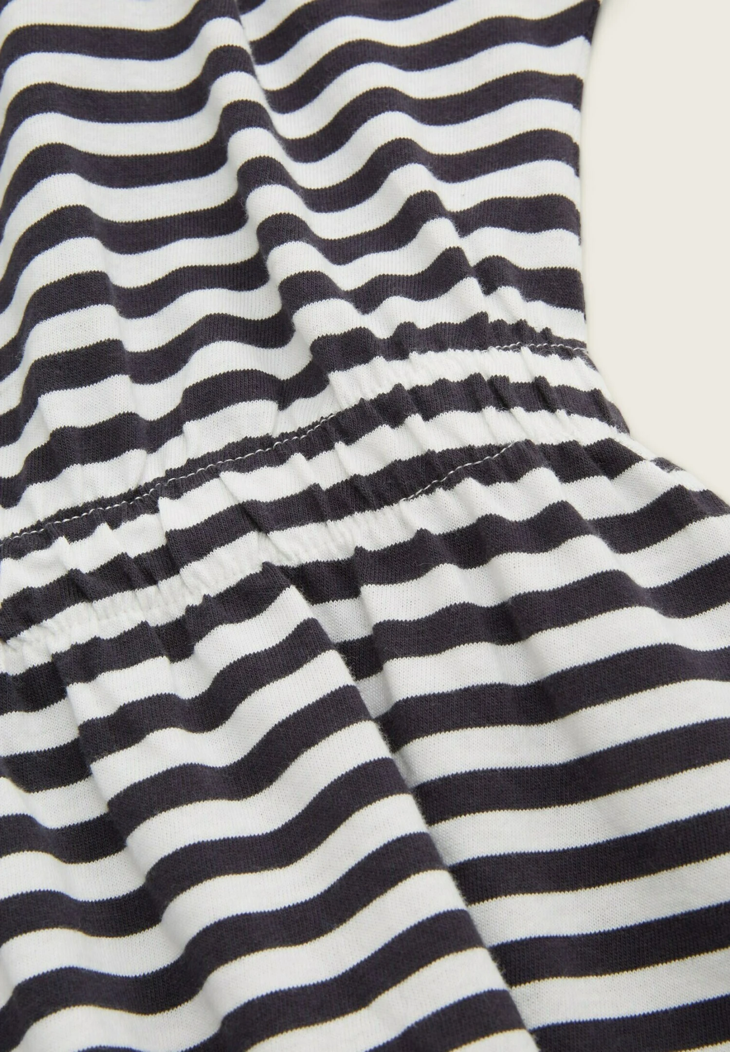 Tom Tailor Jerseyjurk - Offwhite Coal Grey Stripe 5 Tom Tailor Jerseyjurk - Offwhite Coal Grey Stripe - Afbeelding 3