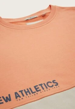 Tom Tailor Sweater - Orange Color Block Design -Fusion b0126cdeb33b4e2c992252ac38b2a244