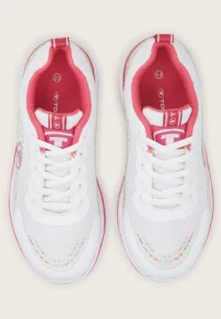 Tom Tailor Mit Bunten Details - Sneakers Laag - White Pink -Fusion b96e6a5173a04a77b65e081e19f8ac63